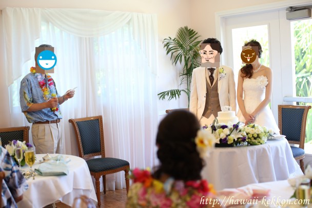 ハワイ挙式当日レポ セント カタリナ シーサイドチャペルのパーティ ハワイ挙式計画